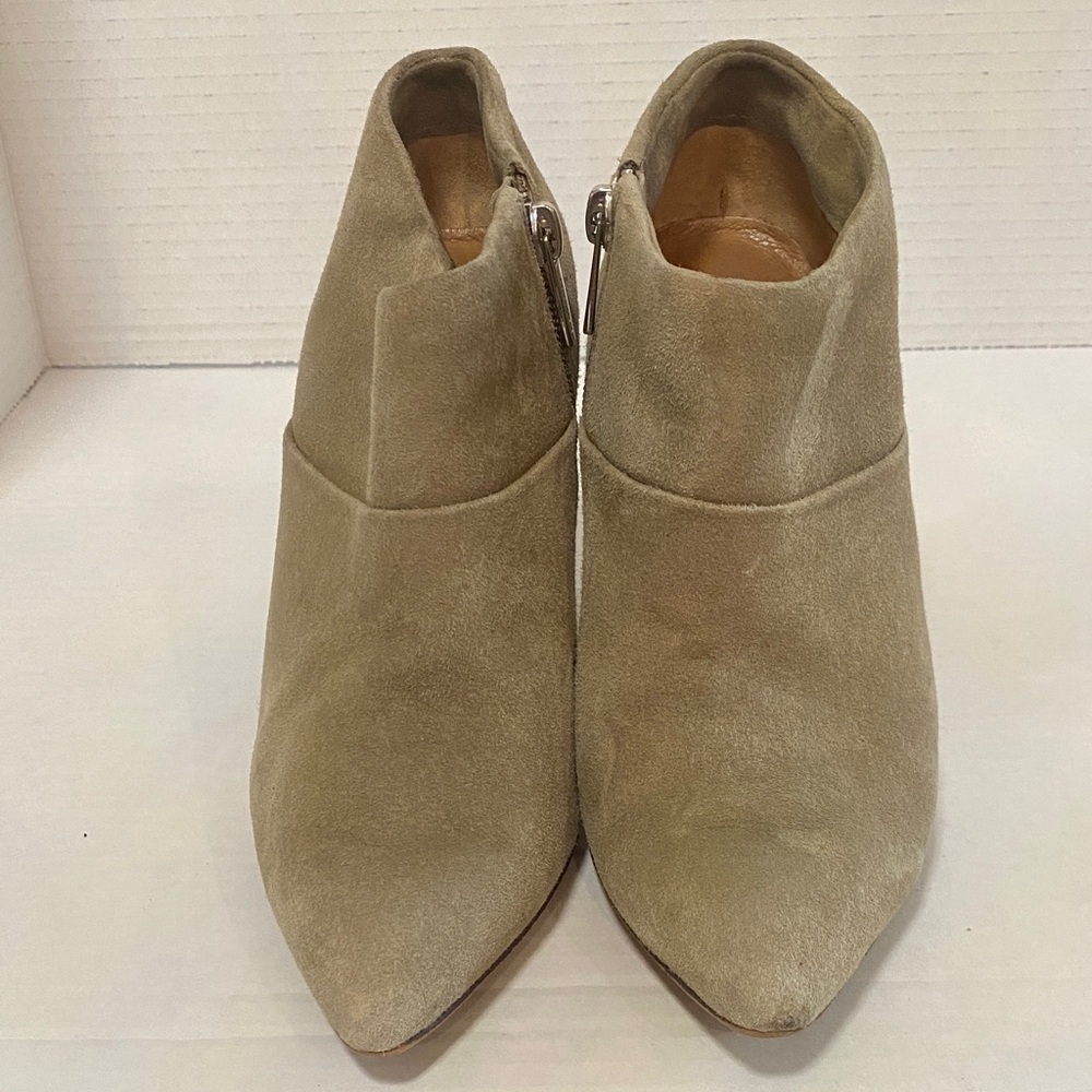 Coach Oakdale Bootie Slate suede/leather wedge booties size 5.5 - Picture 6 of 9